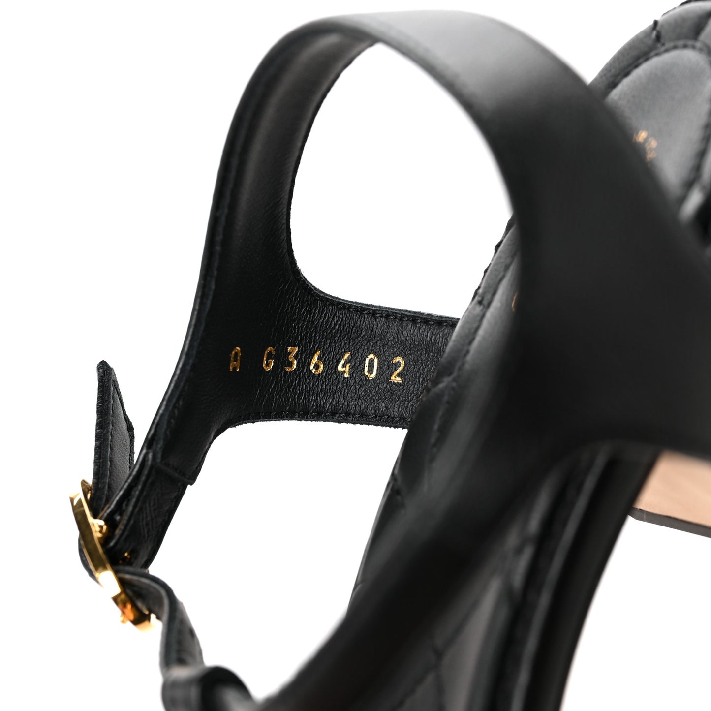 Goatskin Fantasy CC Crystal Thong Sandals 36 Black