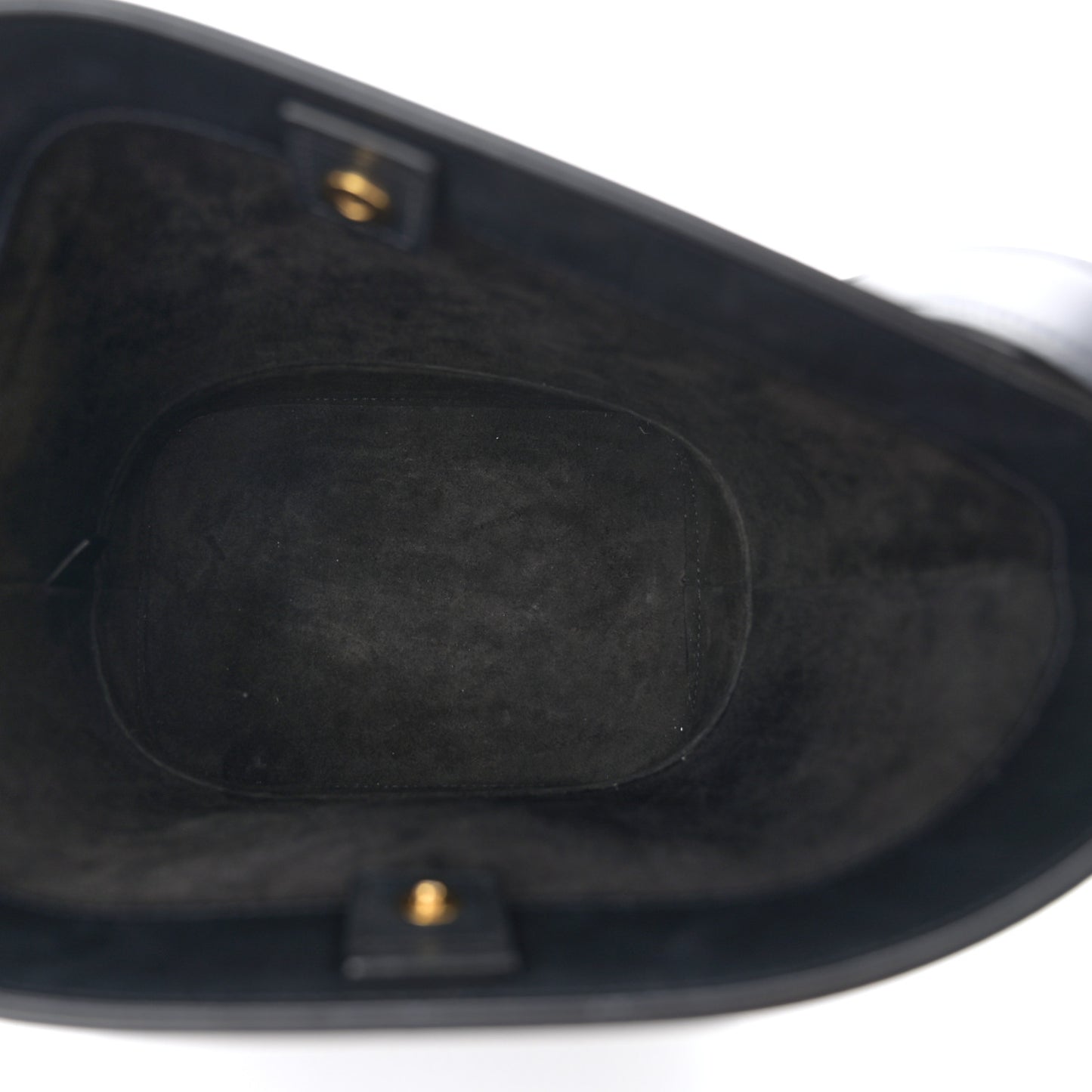Smooth Calfskin Small Cuir Triomphe Bucket Bag Black