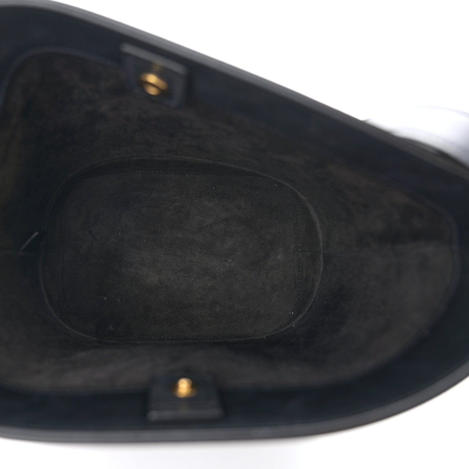 Celine Smooth Calfskin Small Cuir Triomphe Bucket Bag Black 5 of 11