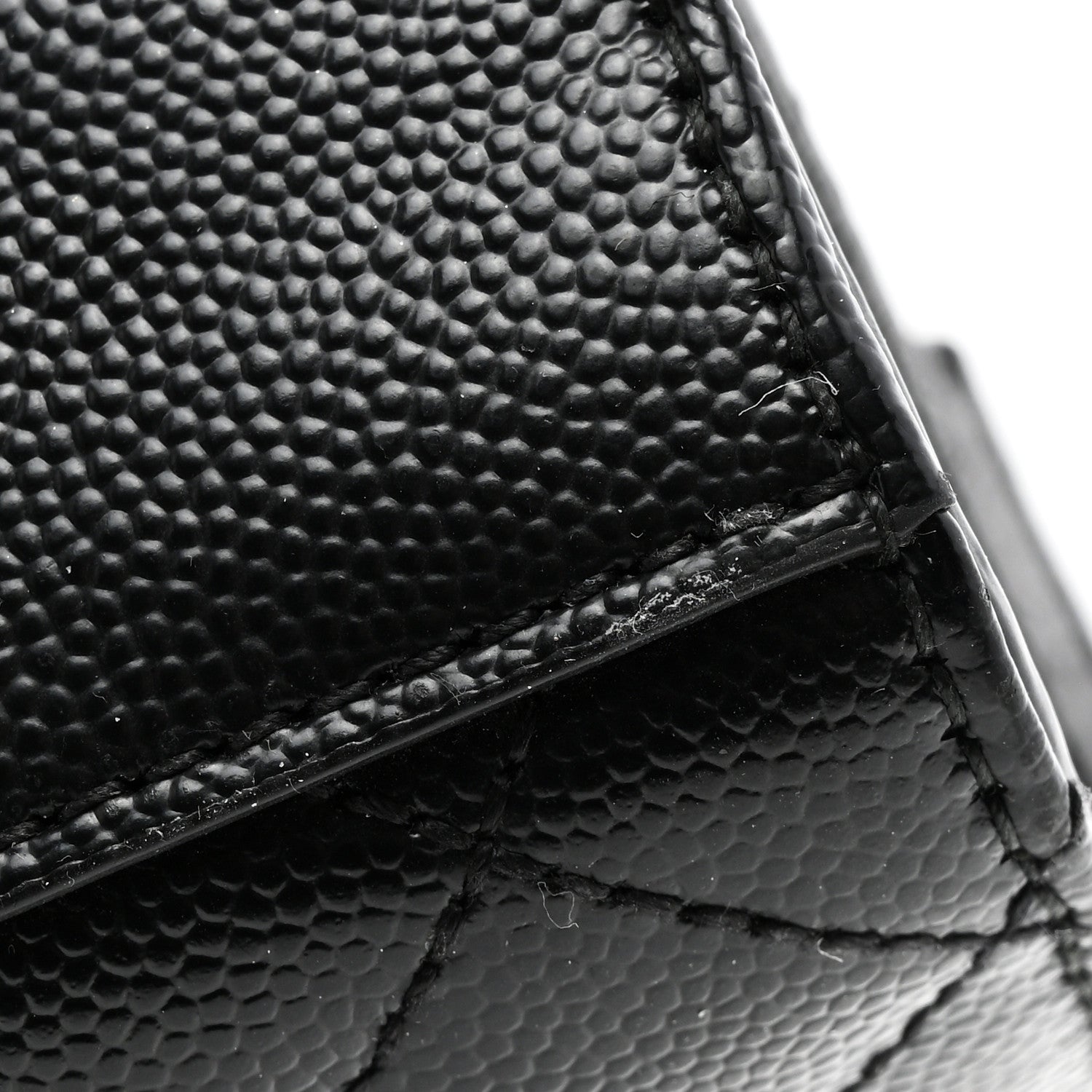 Saint Laurent Grain De Poudre Textured Mixed Matelasse Triquilt Medium Monogram Satchel Black 11 of 11