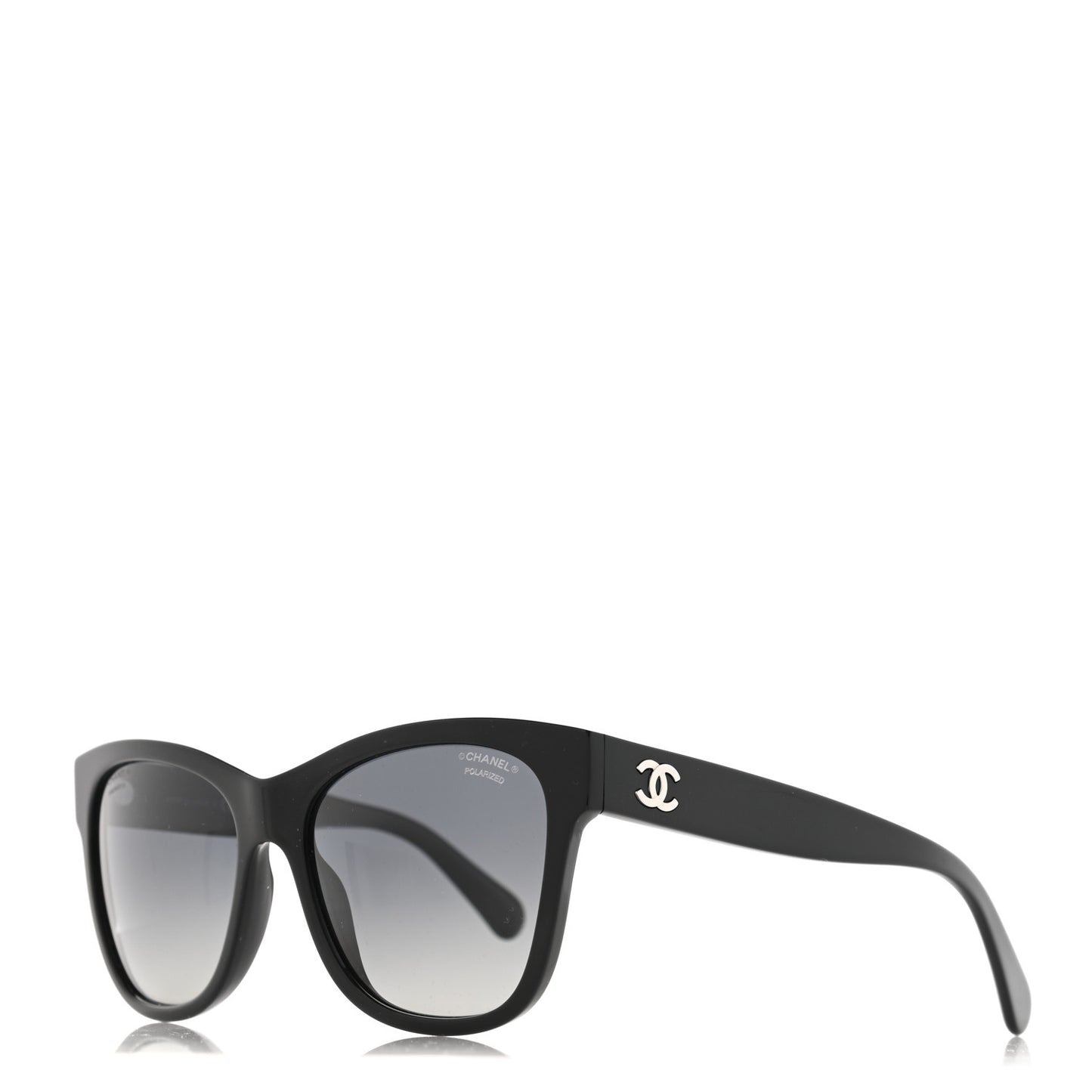Acetate Polarized Square CC Sunglasses 5380 Black