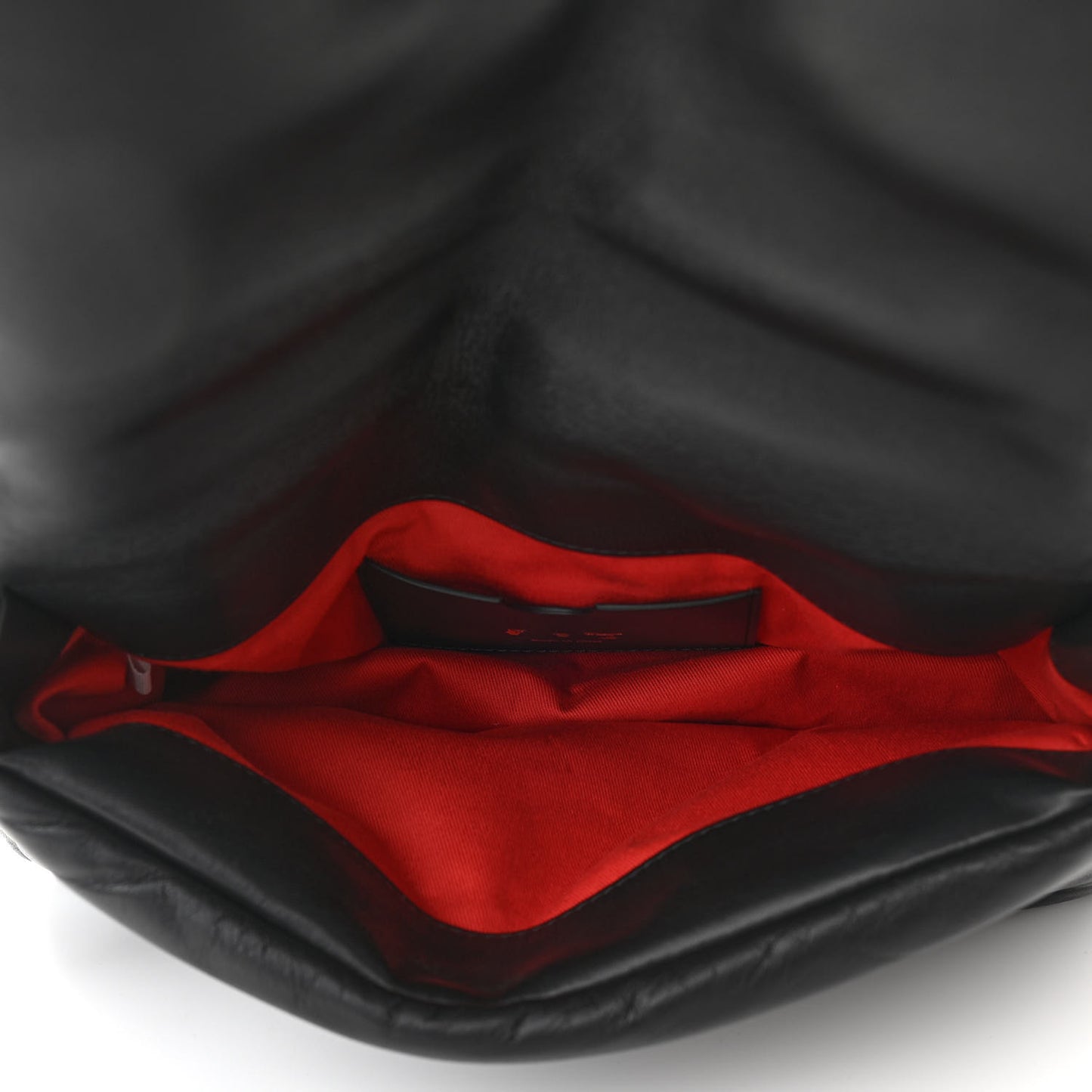 Calfskin Slouchy Nailed Clutch Black