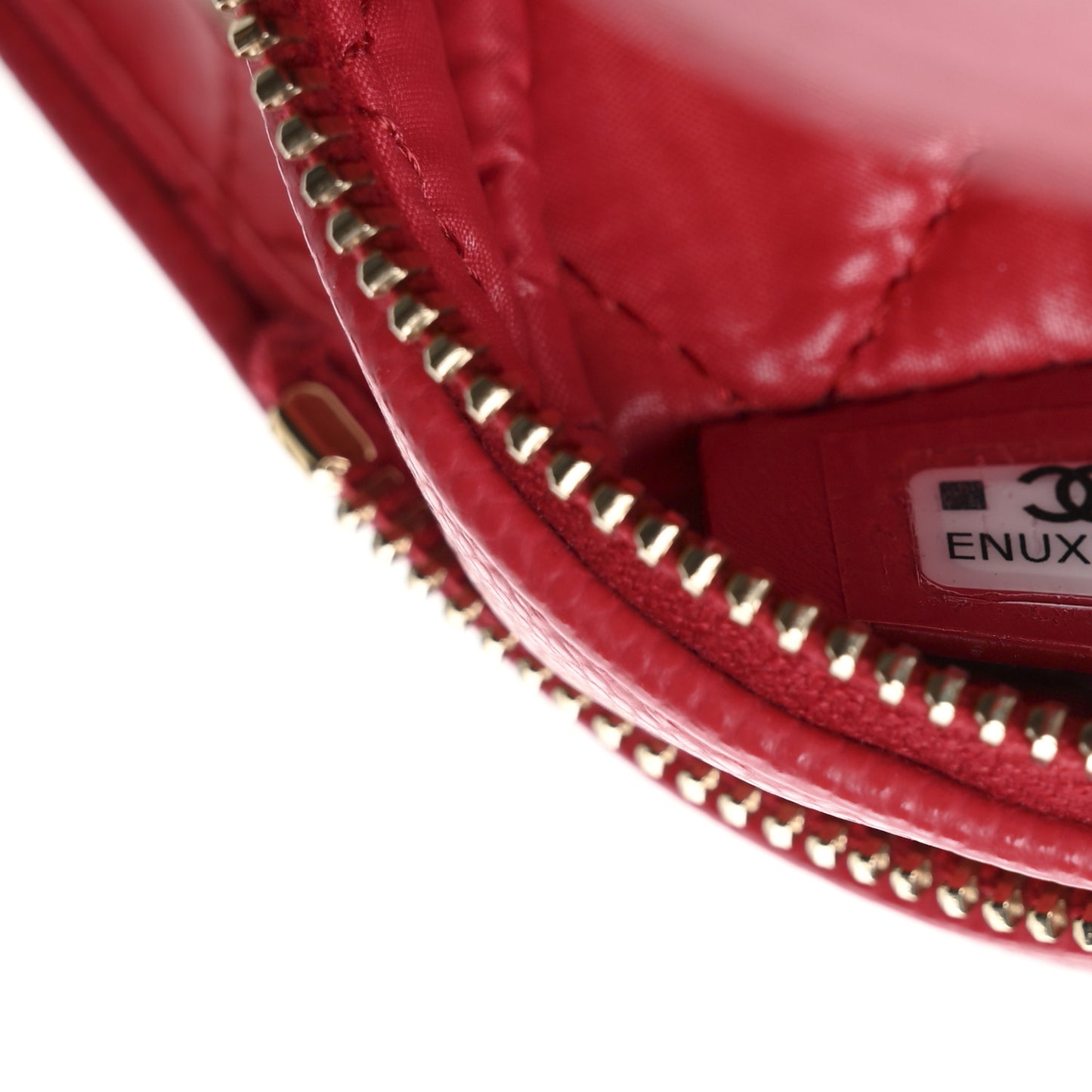 Caviar Quilted Toiletry Case With Chain Dark Pink