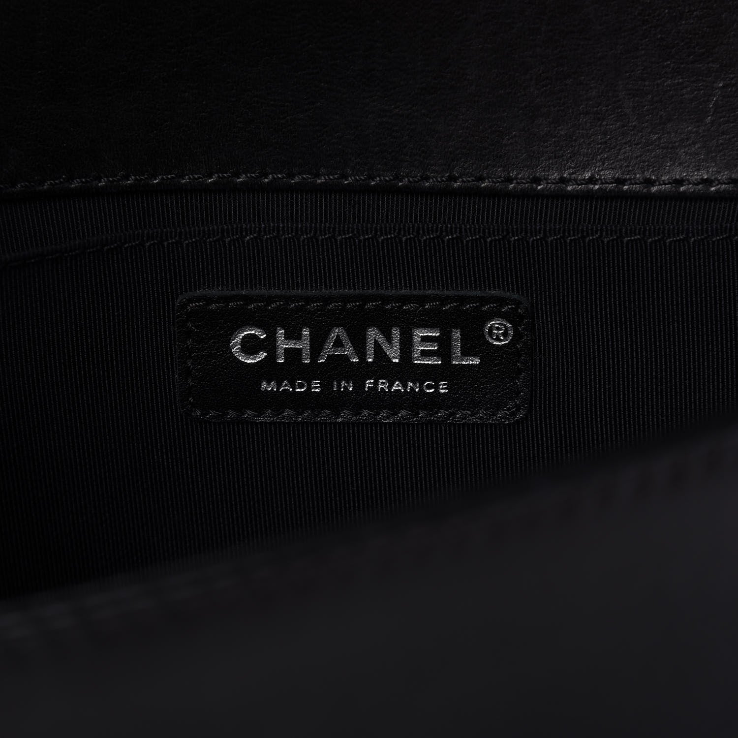 Chanel Lambskin Quilted Medium Boy Flap Black Beige 9 of 11
