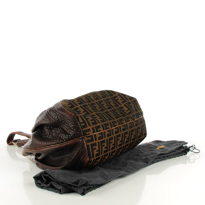Fendi Zucca Nappa Nuvolata Vitello Tortuga Spy Tobacco Moro 4 of 9