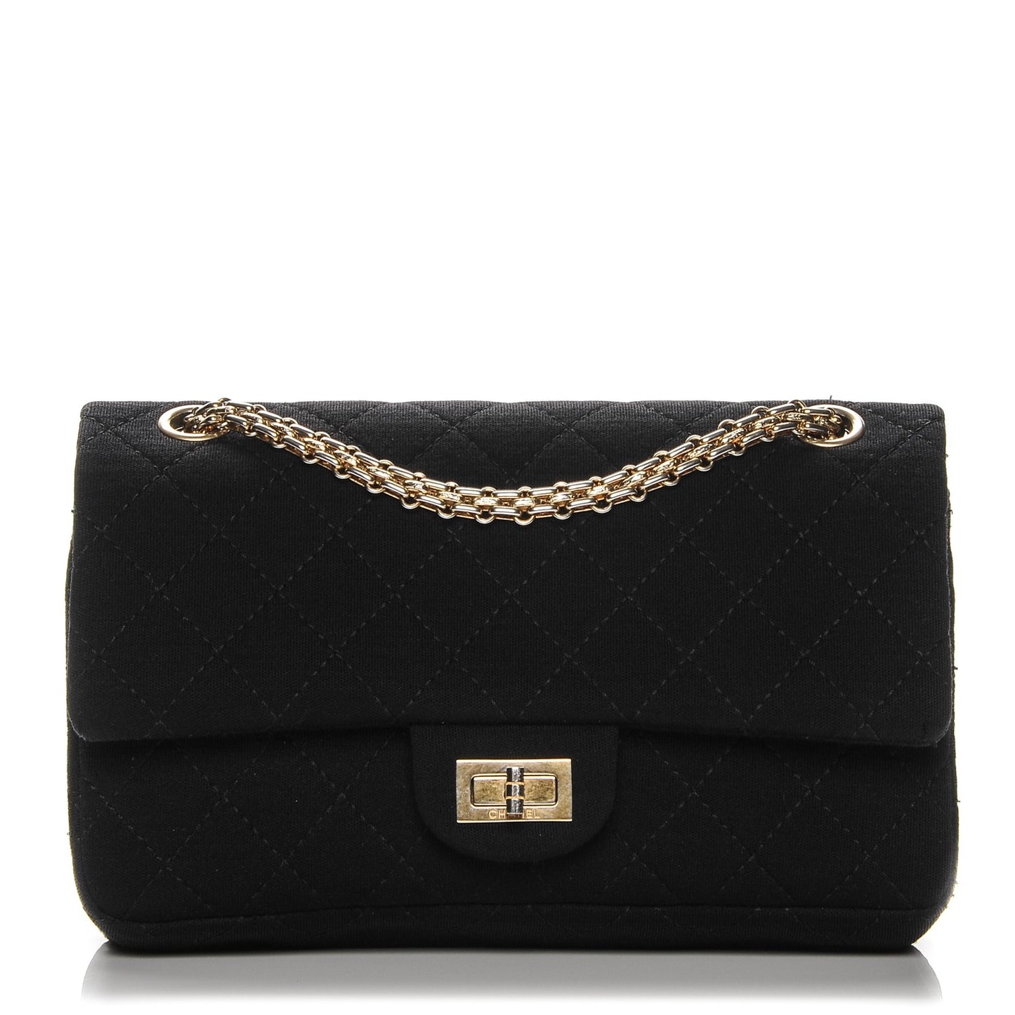 Jersey Quilted 2.55 Reissue 225 Flap Black