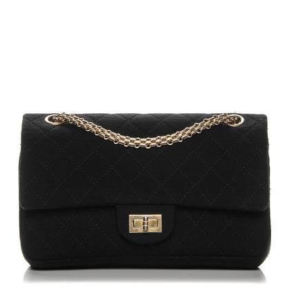 Chanel Jersey Quilted 2.55 Reissue 225 Flap Black 1 of 7