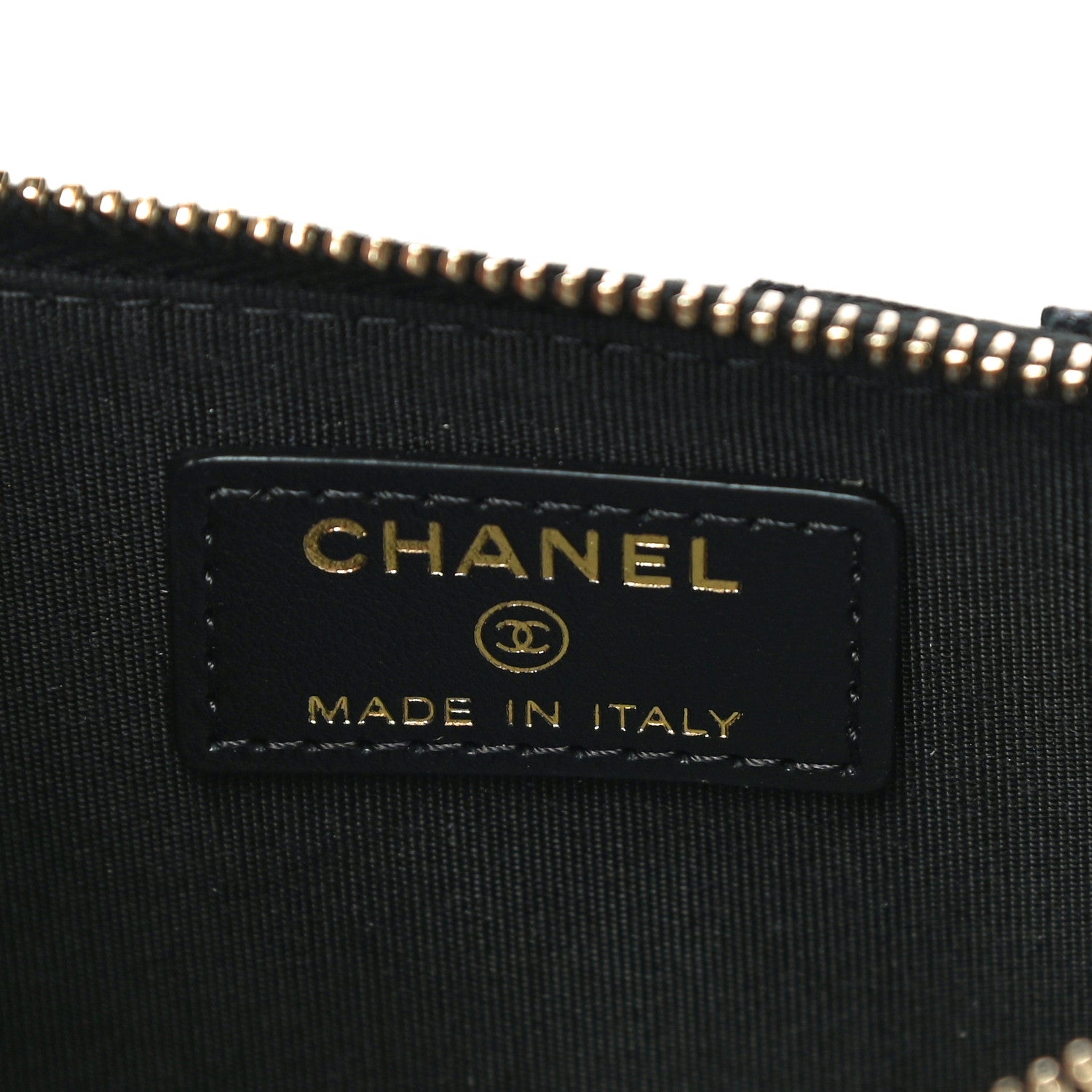 Chanel Caviar Camellia Embossed Classic Flat Wallet Pouch Black 6 of 11