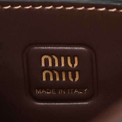 Miu Miu Soft Calf Softy Mini Ivy Tote Briarwood Briarwood 6 of 9