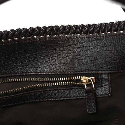 Gucci Monogram Large Horsebit Chain Hobo Dark Brown 13 of 16