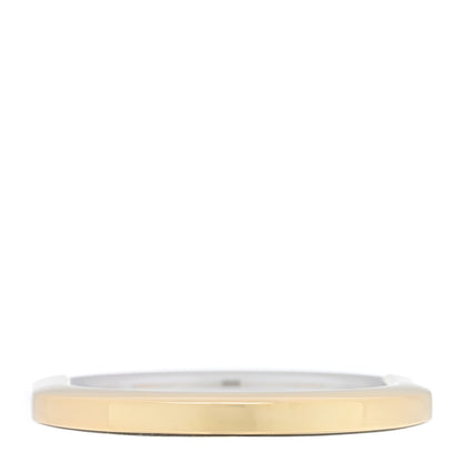 Tiffany 18K Yellow White Gold Tiffany Lock Bangle Bracelet 3 of 6