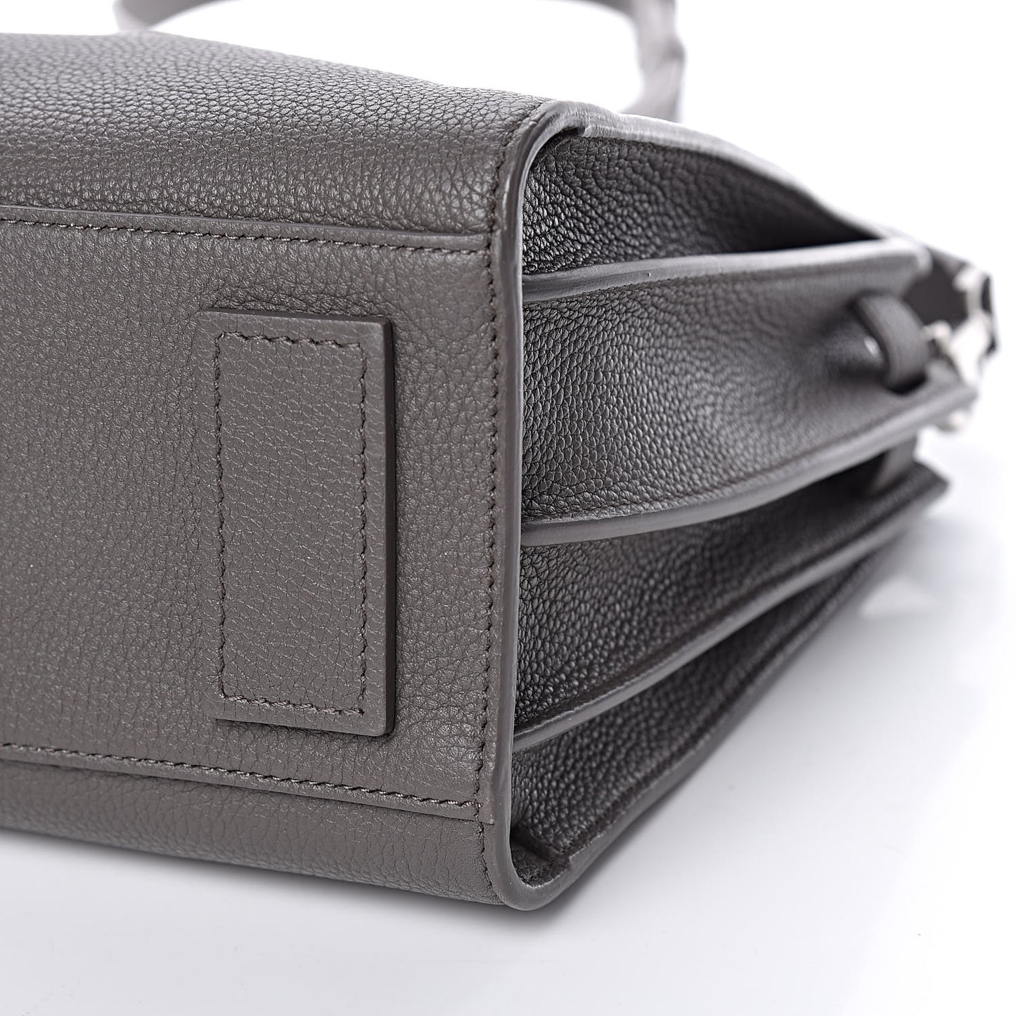 Grained Calfskin Baby Sac De Jour Souple Earth