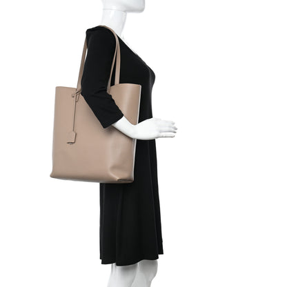 Saint Laurent Calfskin North-South Shopping Tote Dark Beige 2 of 12