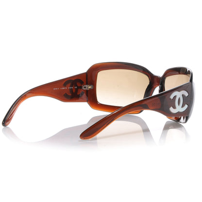 Chanel Mother of Pearl CC Sunglasses 5076-H Brown 2 of 4