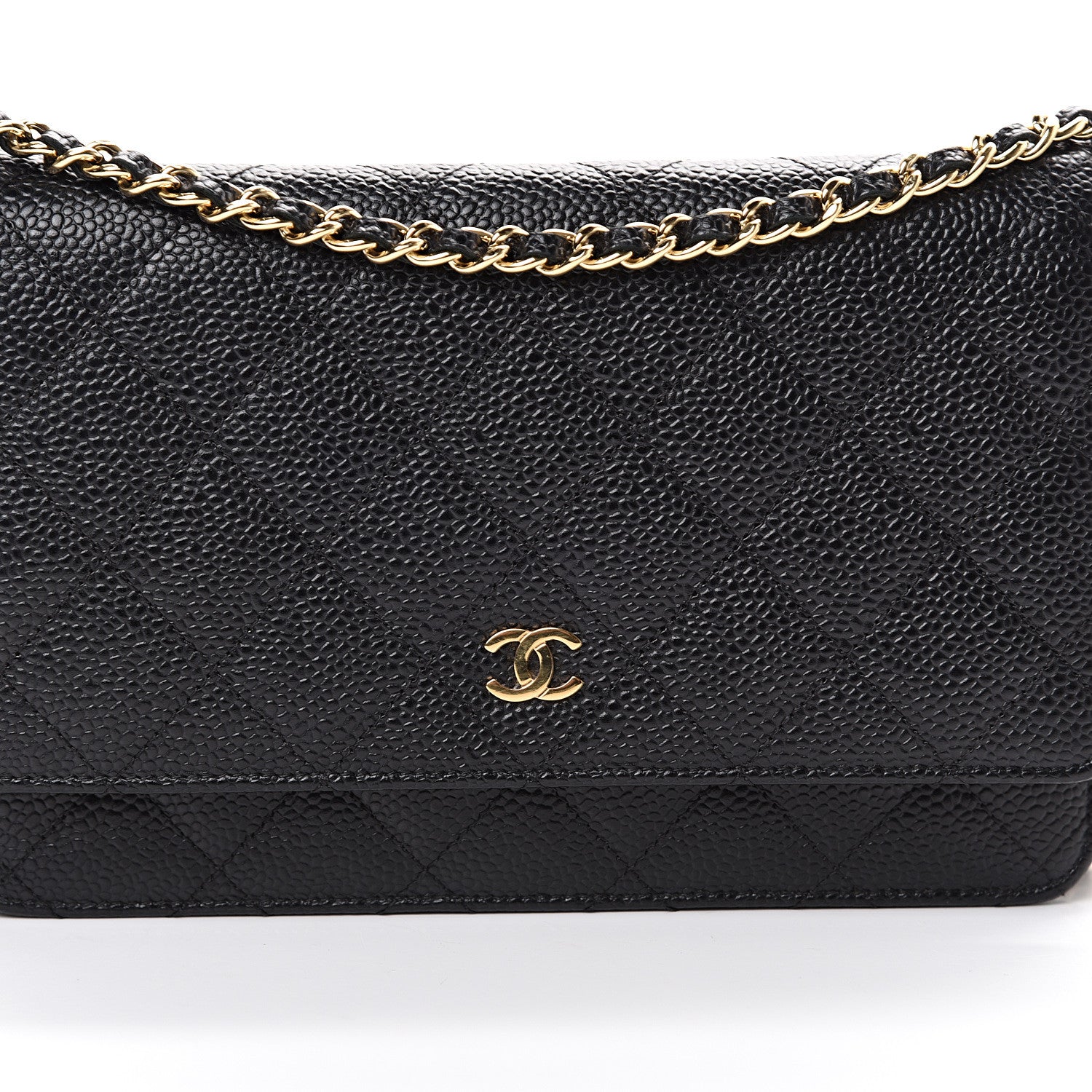 Chanel Caviar Quilted Wallet On Chain WOC Black 8 of 10
