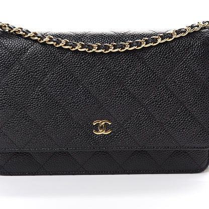 Chanel Caviar Quilted Wallet On Chain WOC Black 8 of 10