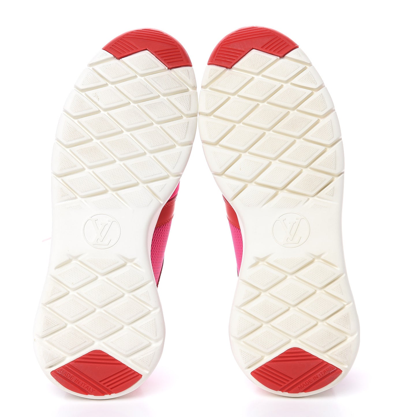 Rubber Technical Fabric Calfskin Aftergame Sneakers 38 Fuchsia