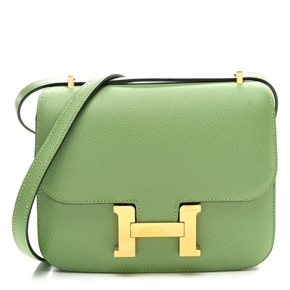 Hermes Epsom Constance 18 Vert Criquet 1 of 10