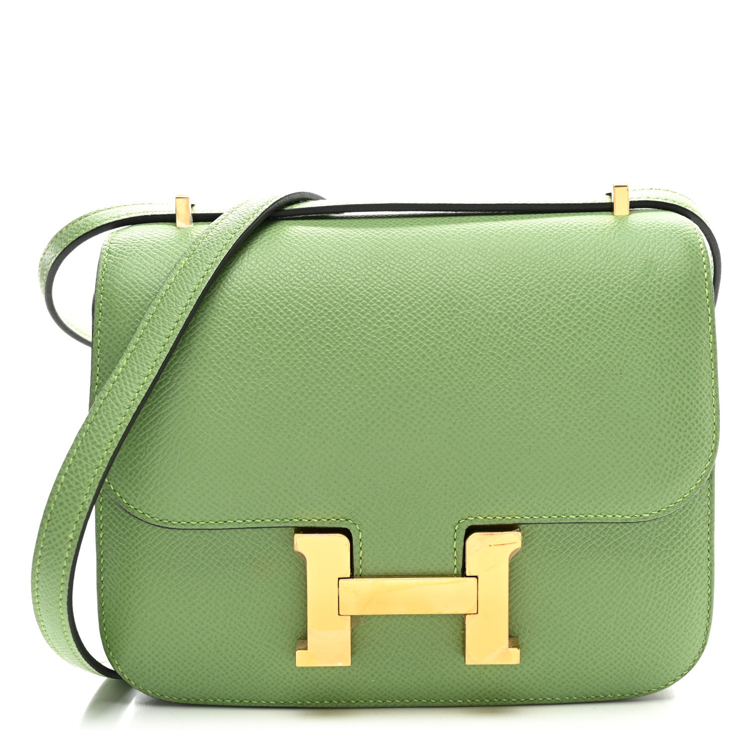 Hermes Epsom Constance 18 Vert Criquet 1 of 10