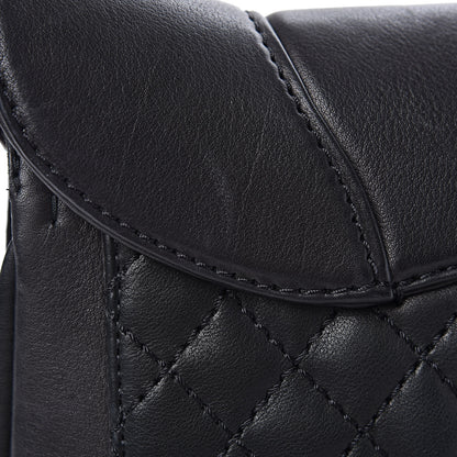 Chanel Calfskin Quilted Large Ride My Bag Messenger Black 10 of 13