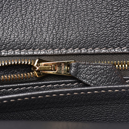 Hermes Taurillon Clemence Lizard Club Birkin 35 Etain Graphite 13 of 30