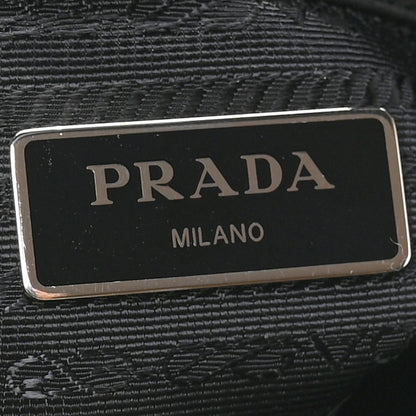 Prada Re-Nylon Nappa Triangle Quilted Padded Double Handled Zip Pocket Tote Black 6 of 12