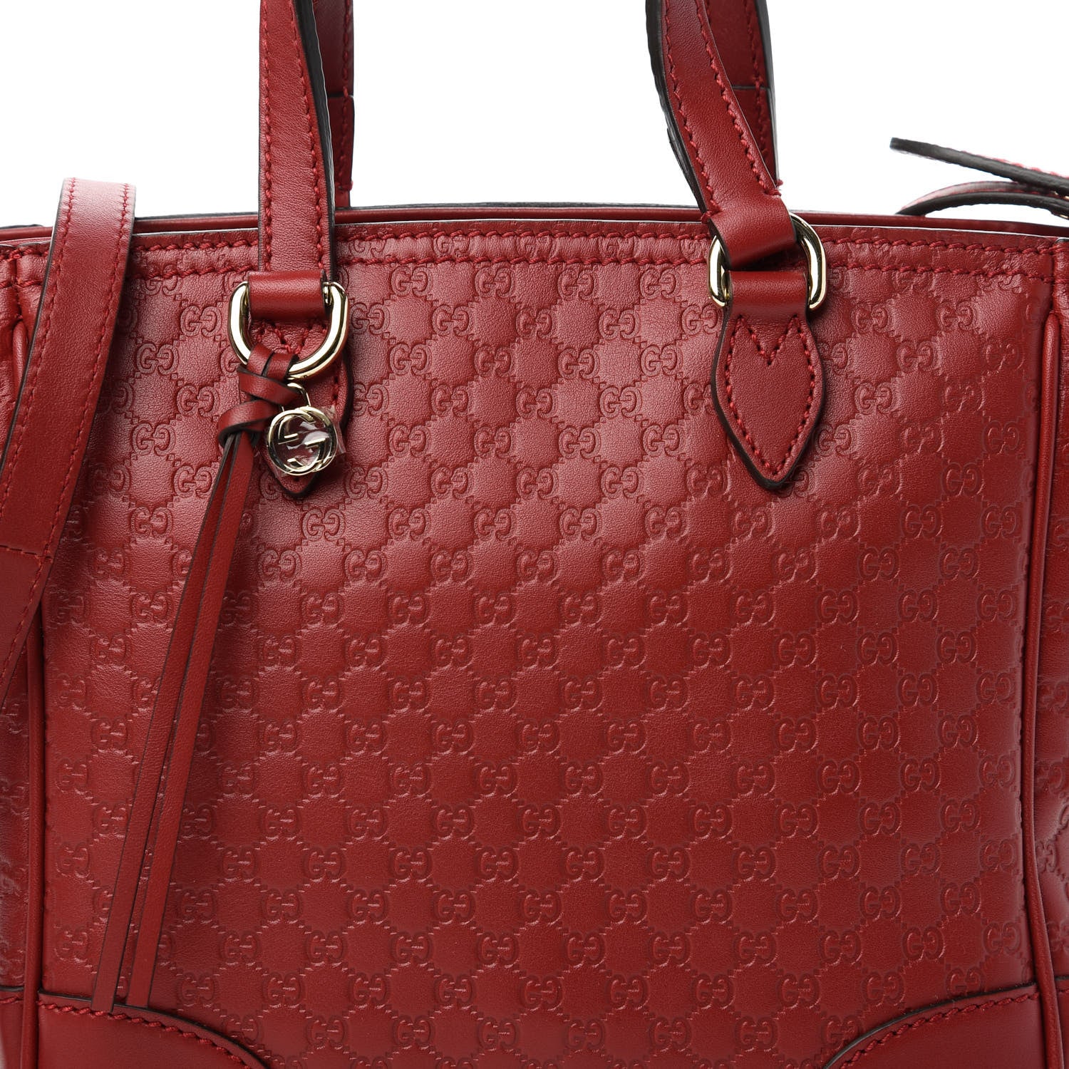 Gucci Microguccissima Small Bree Tote Red 11 of 11