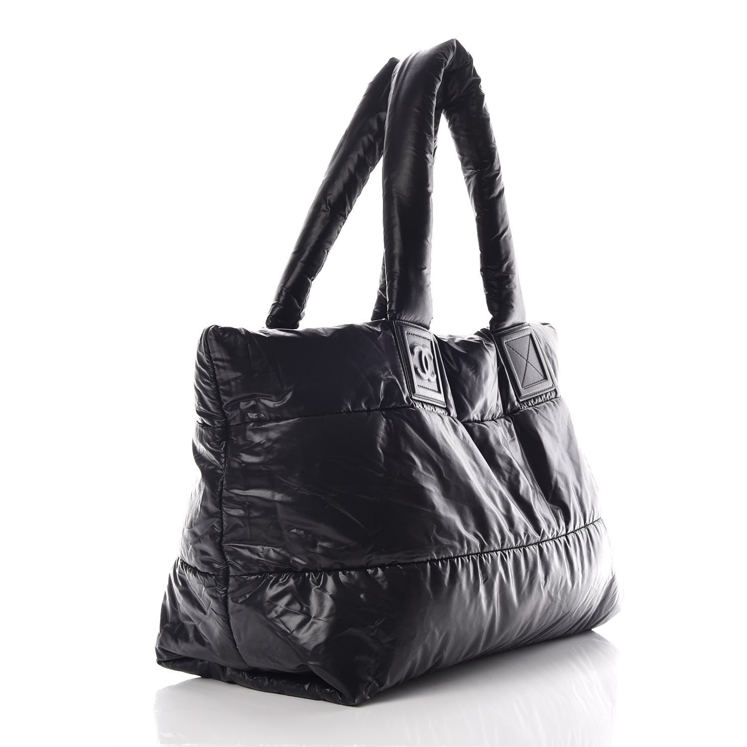 Chanel Nylon Quilted Medium Coco Cocoon Reversible Tote Black 4 of 15