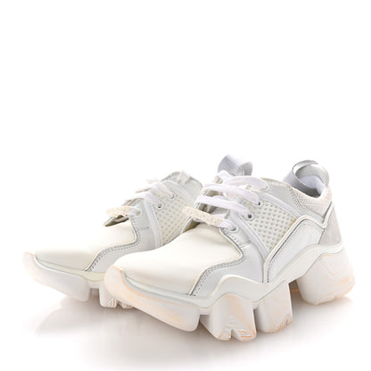 Givenchy Neoprene Suede Mesh Baisse Jaw Low Sneakers 37 White 4 of 12
