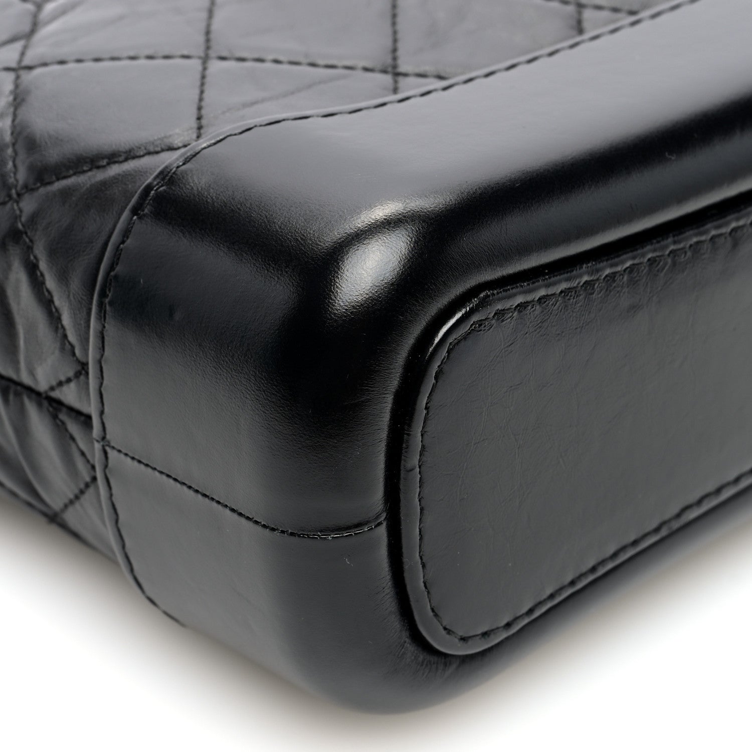 Chanel Aged Calfskin Quilted Small Gabrielle Hobo Black 9 of 10