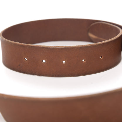 Gucci Cuoio Toscano Nickel Double Double G 40mm Belt 90 36 Cuir 4 of 6
