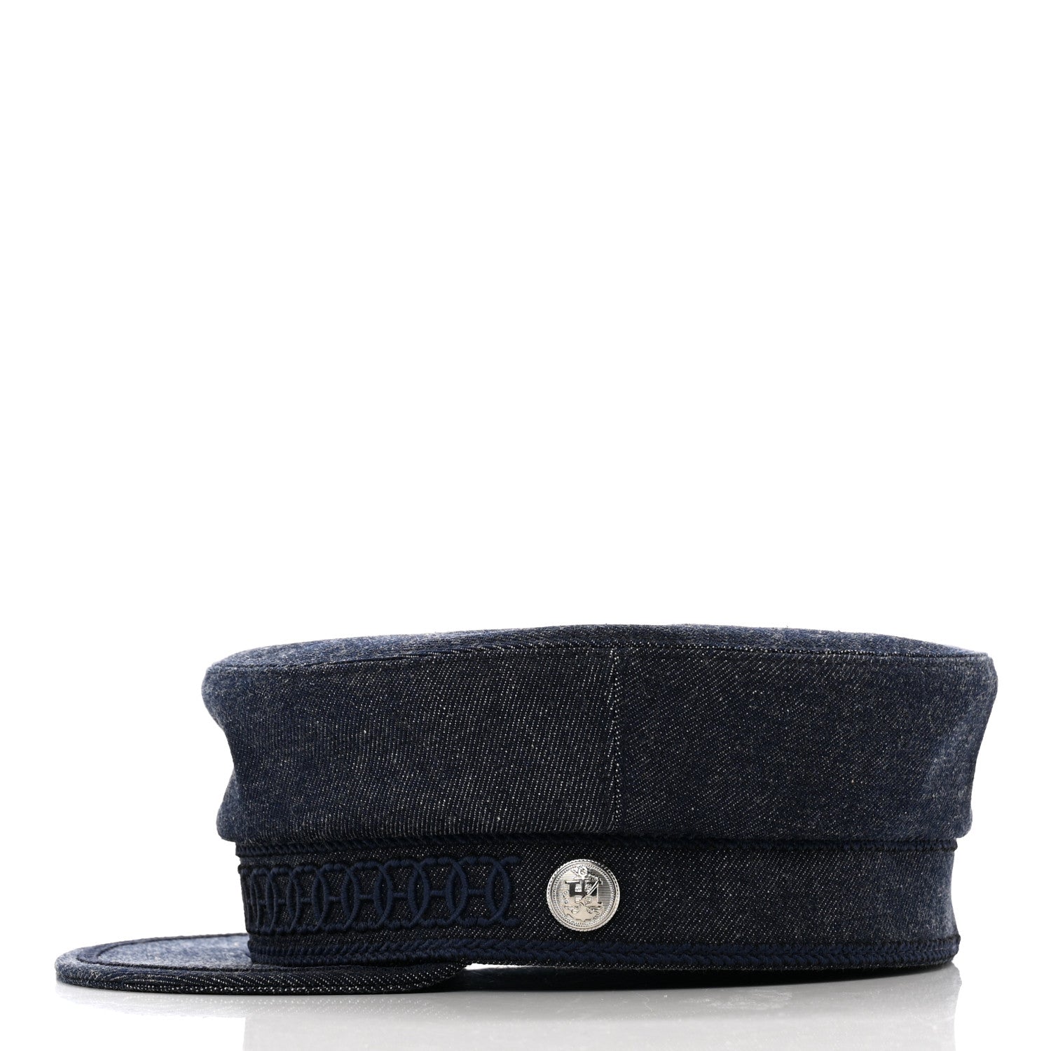 Hermes Denim Cabourg Cap 57 Indigo 5 of 9