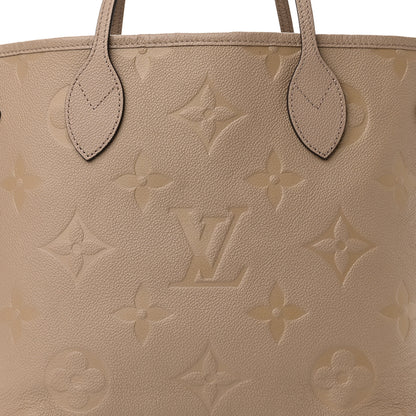 Louis Vuitton Empreinte Monogram Giant Neverfull MM Tourterelle 7 of 10