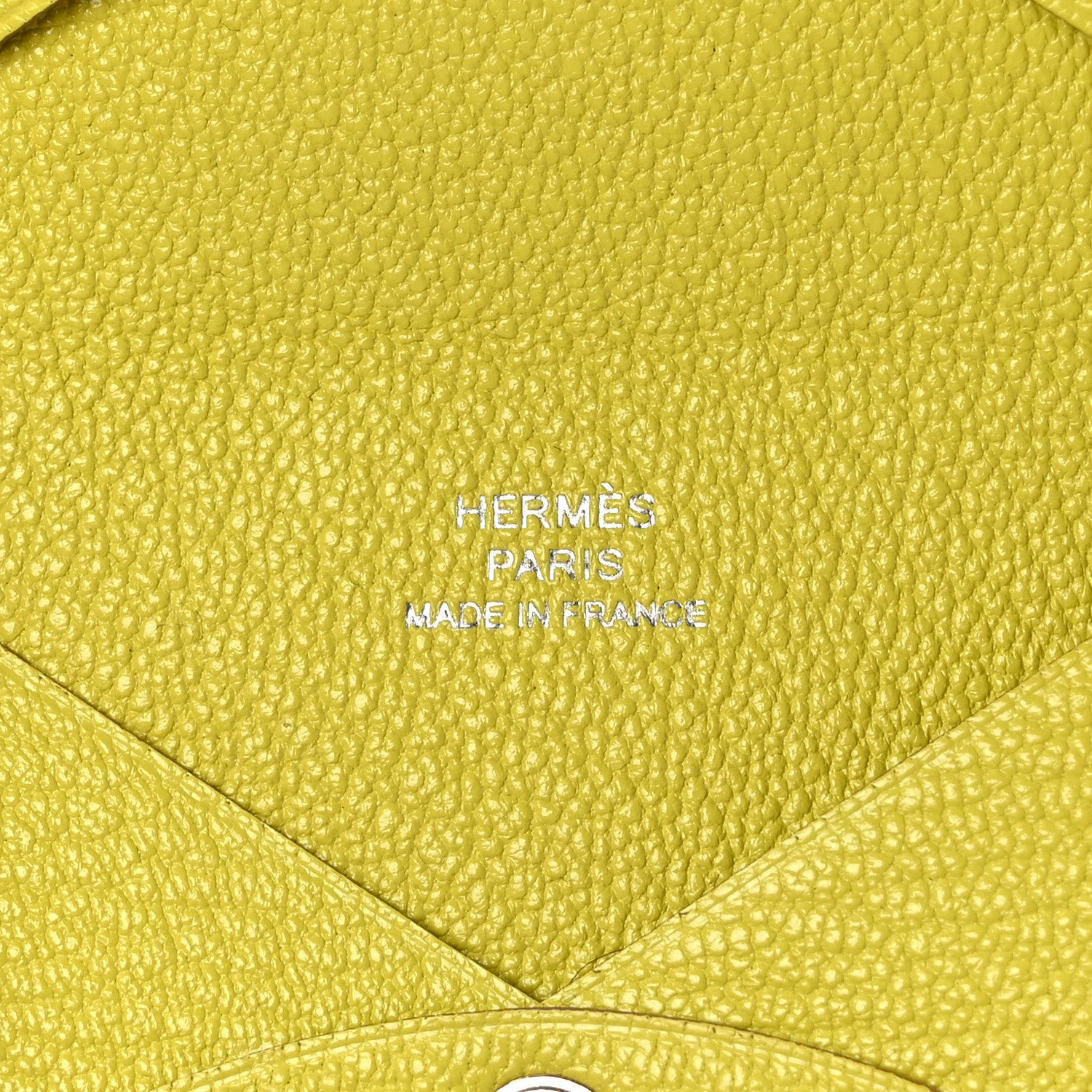 Hermes Chevre Mysore Calvi Card Case Lime 6 of 8