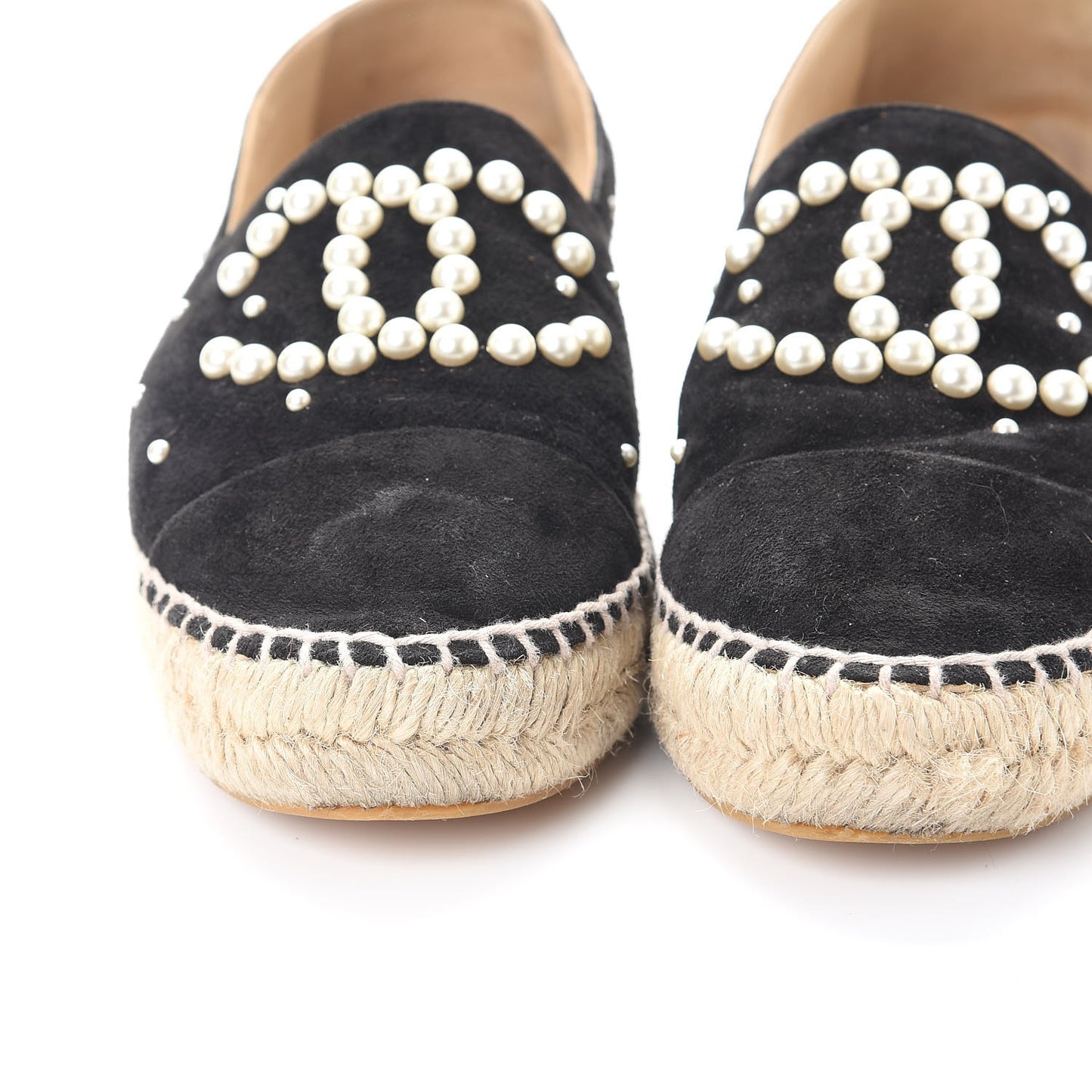 Suede Pearl CC Espadrilles 40 Black
