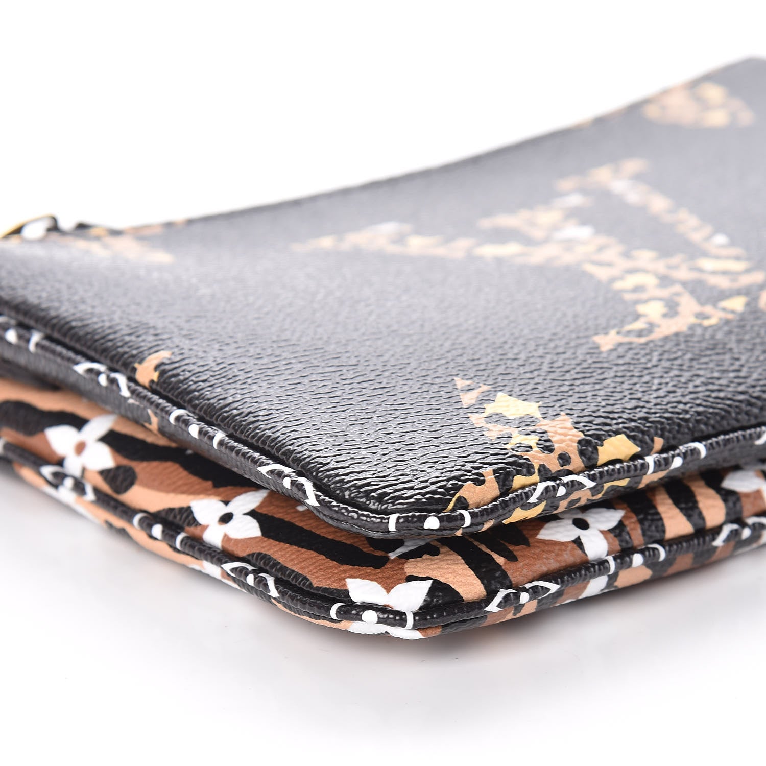 Louis Vuitton Monogram Giant Jungle Pochette Double Zip Black 10 of 12