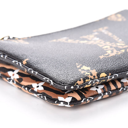 Louis Vuitton Monogram Giant Jungle Pochette Double Zip Black 10 of 12
