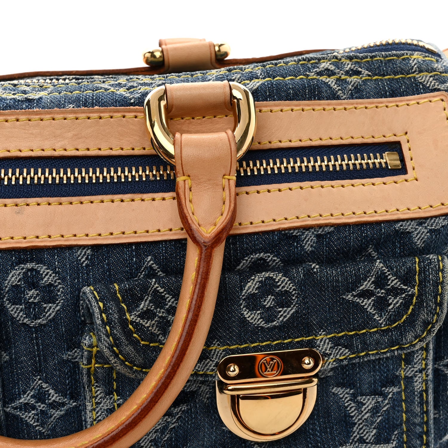 Louis Vuitton Monogram Denim Neo Speedy Blue 13 of 14
