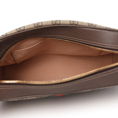 Gucci GG Supreme Monogram Web Small Ophidia Shoulder Bag Brown 5 of 10