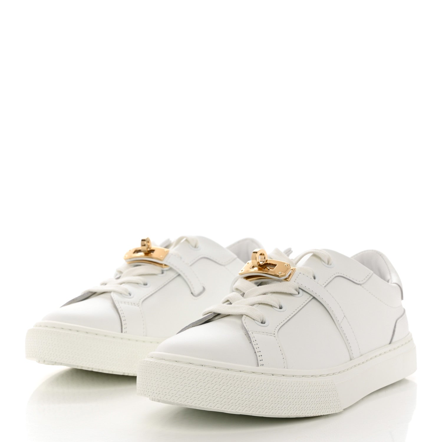 Hermes Calfskin Day Sneakers 37 White 3 of 10