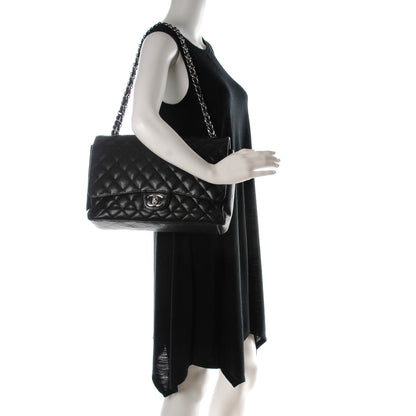 Chanel Caviar Quilted Maxi Double Flap Black 2 of 7
