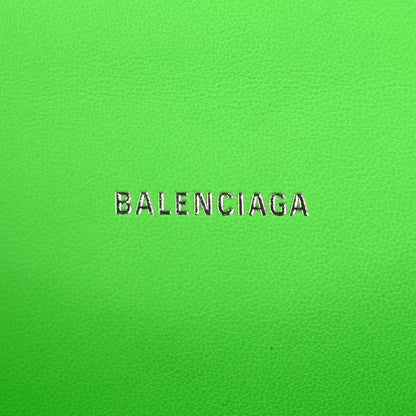 Balenciaga Shiny Calfskin Crocodile Embossed Hourglass Top Handle Bag XS Fluo Green 6 of 13