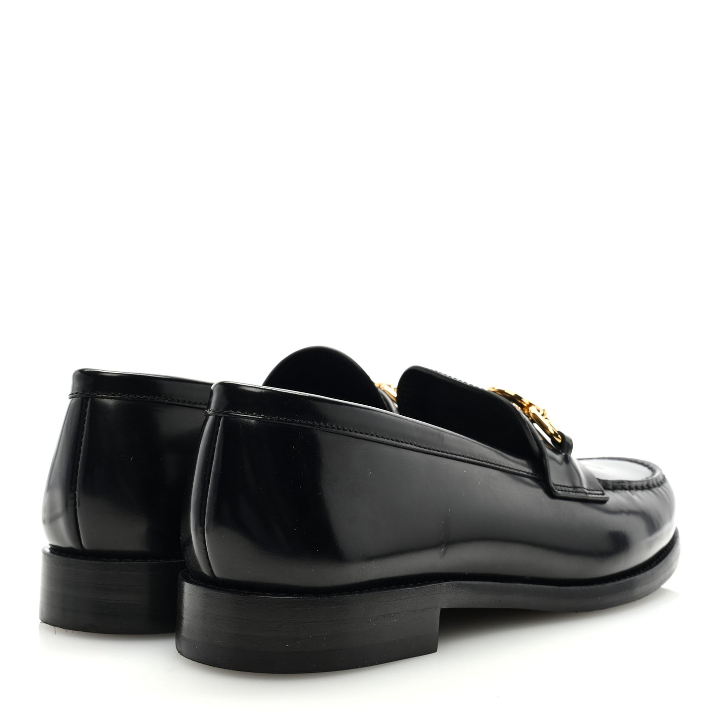 Glazed Calfskin Chess Flat Loafer 39