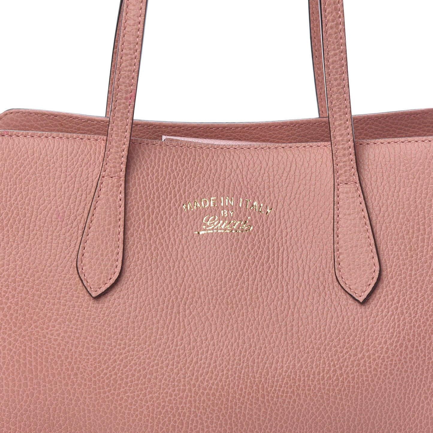 Dollar Calfskin Small Swing Tote Soft Pink