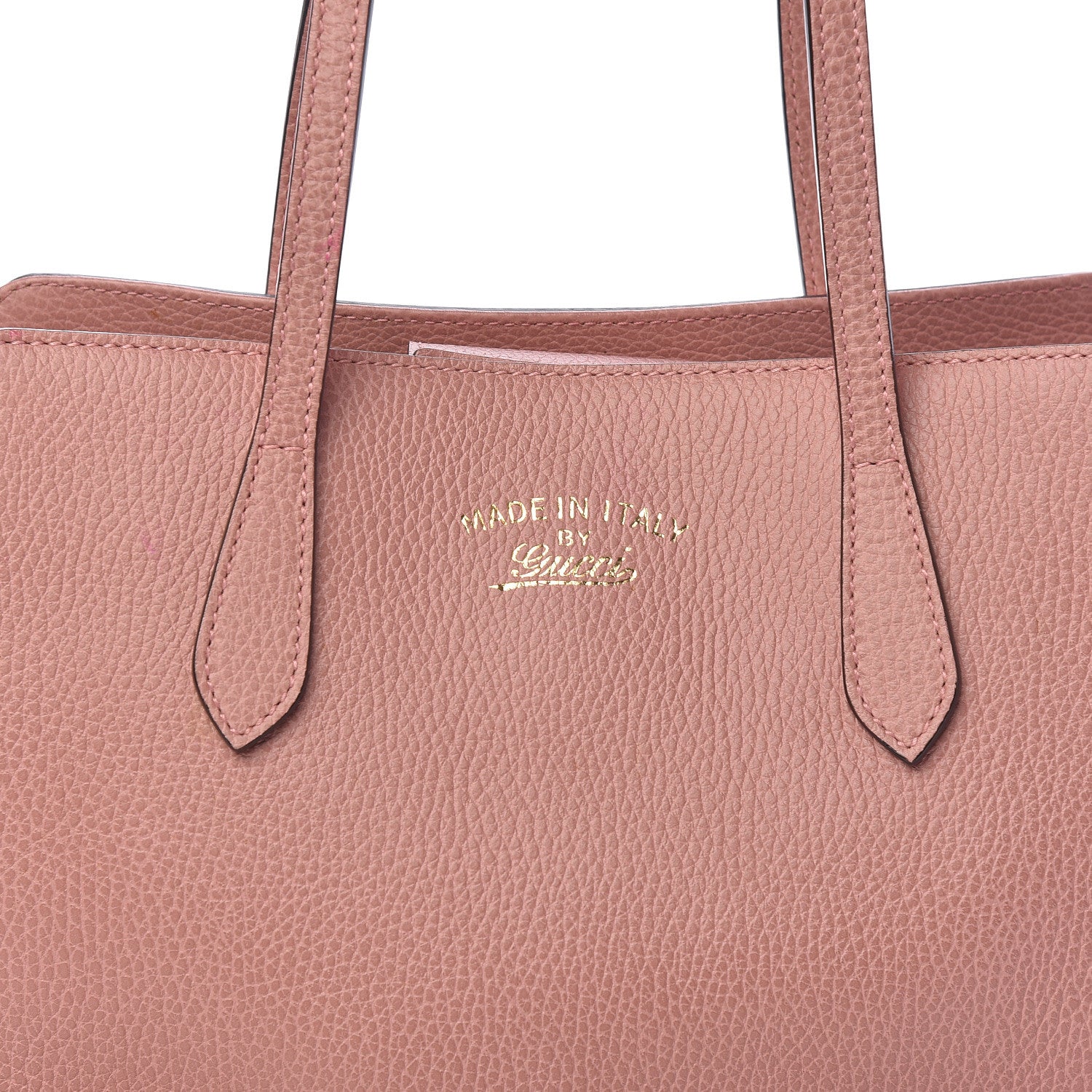 Gucci Dollar Calfskin Small Swing Tote Soft Pink 12 of 12
