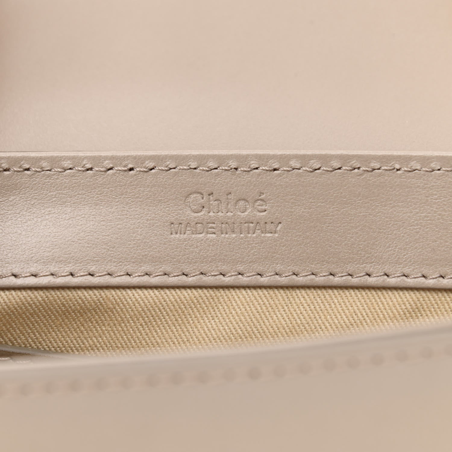 Chloe Shiny Calfskin Suede Mini C Double Carry Motty Grey 6 of 10