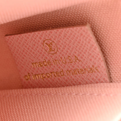 Louis Vuitton Damier Azur Pochette Felicie Chain Wallet Rose Ballerine 8 of 13