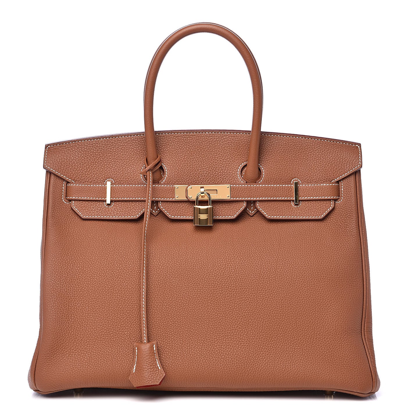 Togo Verso Birkin 35 Gold Geranium