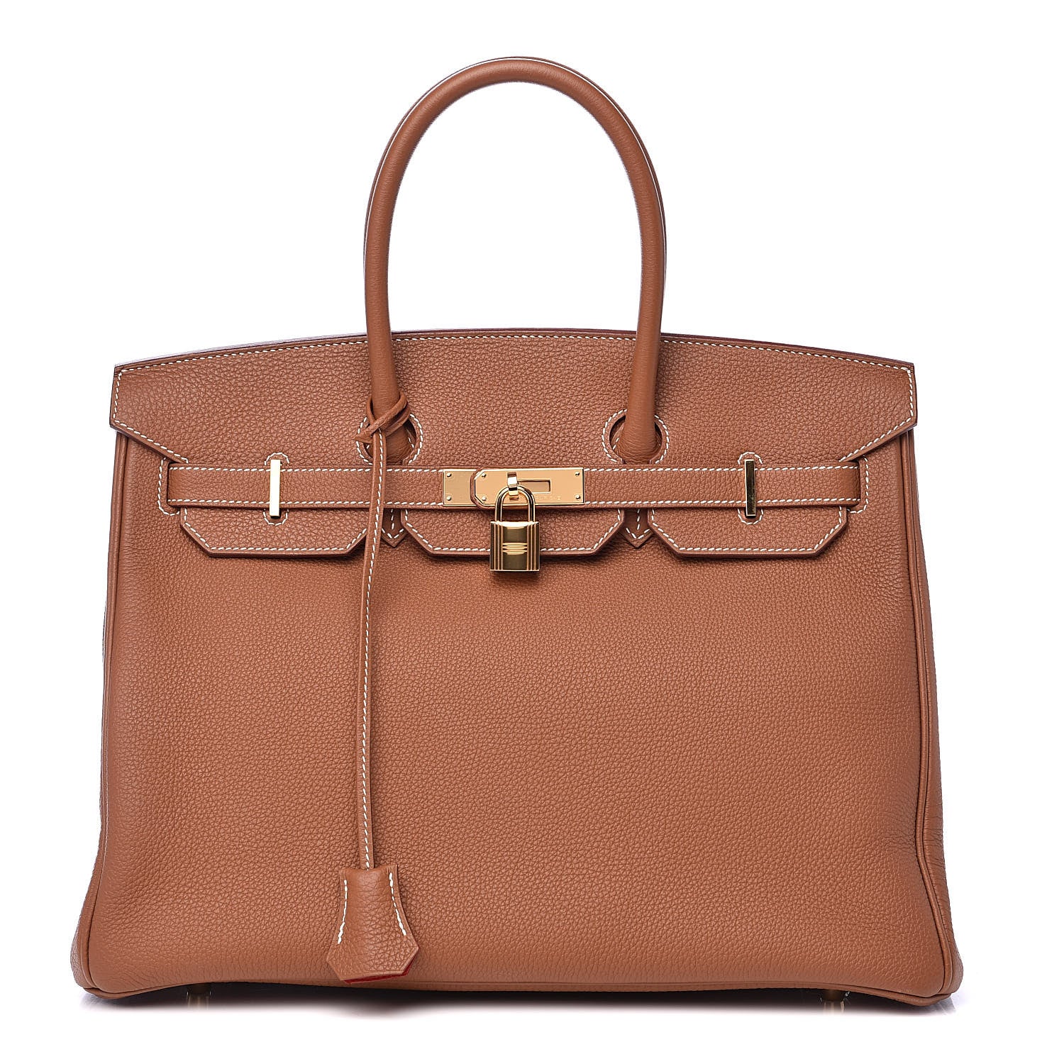 Hermes Togo Verso Birkin 35 Gold Geranium 1 of 28