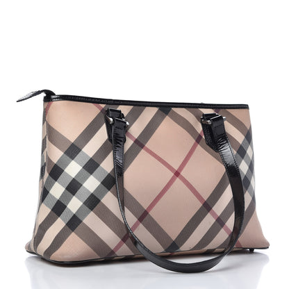 Burberry Supernova Check Regent Tote Black 3 of 9